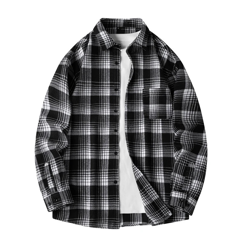 Optew Men’s Plaid Flannel Shirt
