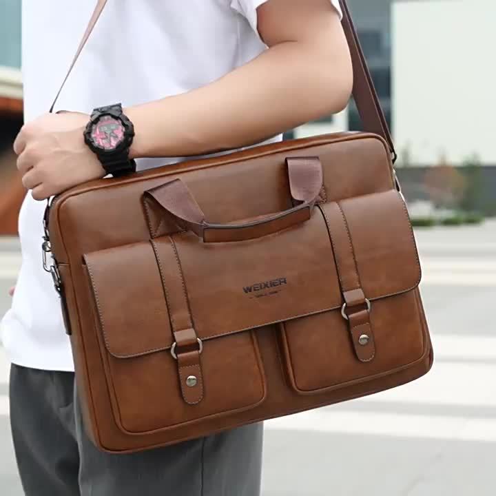 Optew Men’s Vintage Business Briefcase
