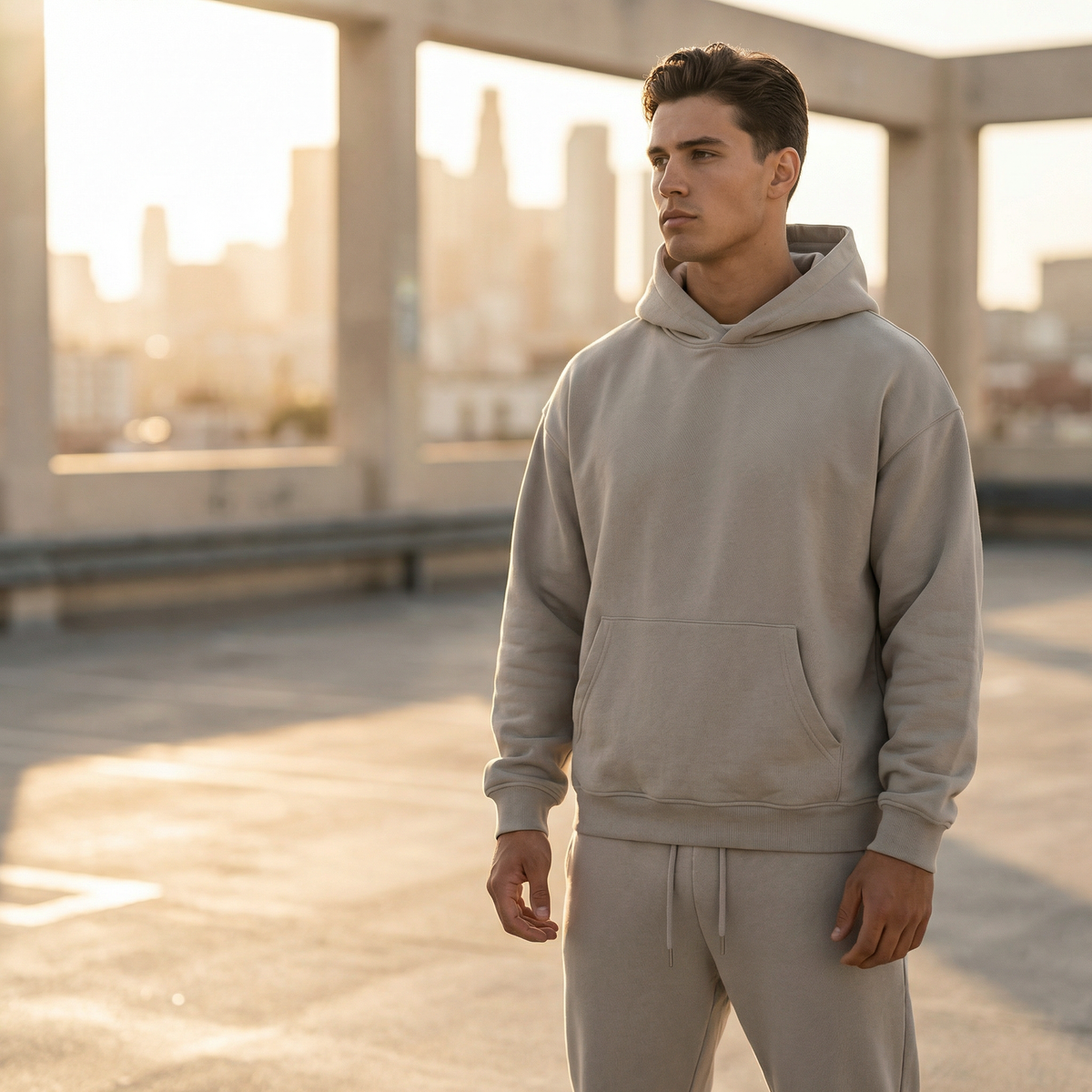 Optew Men’s Oversized Hoodie Jogger Set