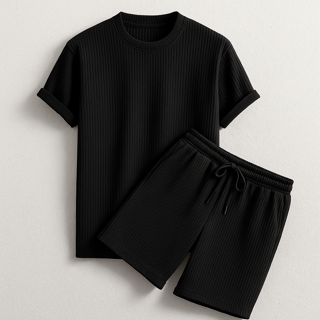 Optew Men’s Ribbed Knit Lounge Set