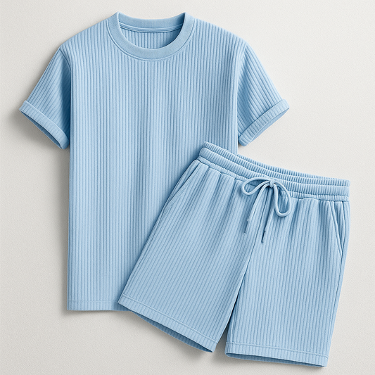 Optew Men’s Ribbed Knit Lounge Set