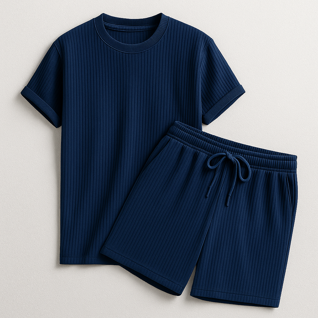 Optew Men’s Ribbed Knit Lounge Set