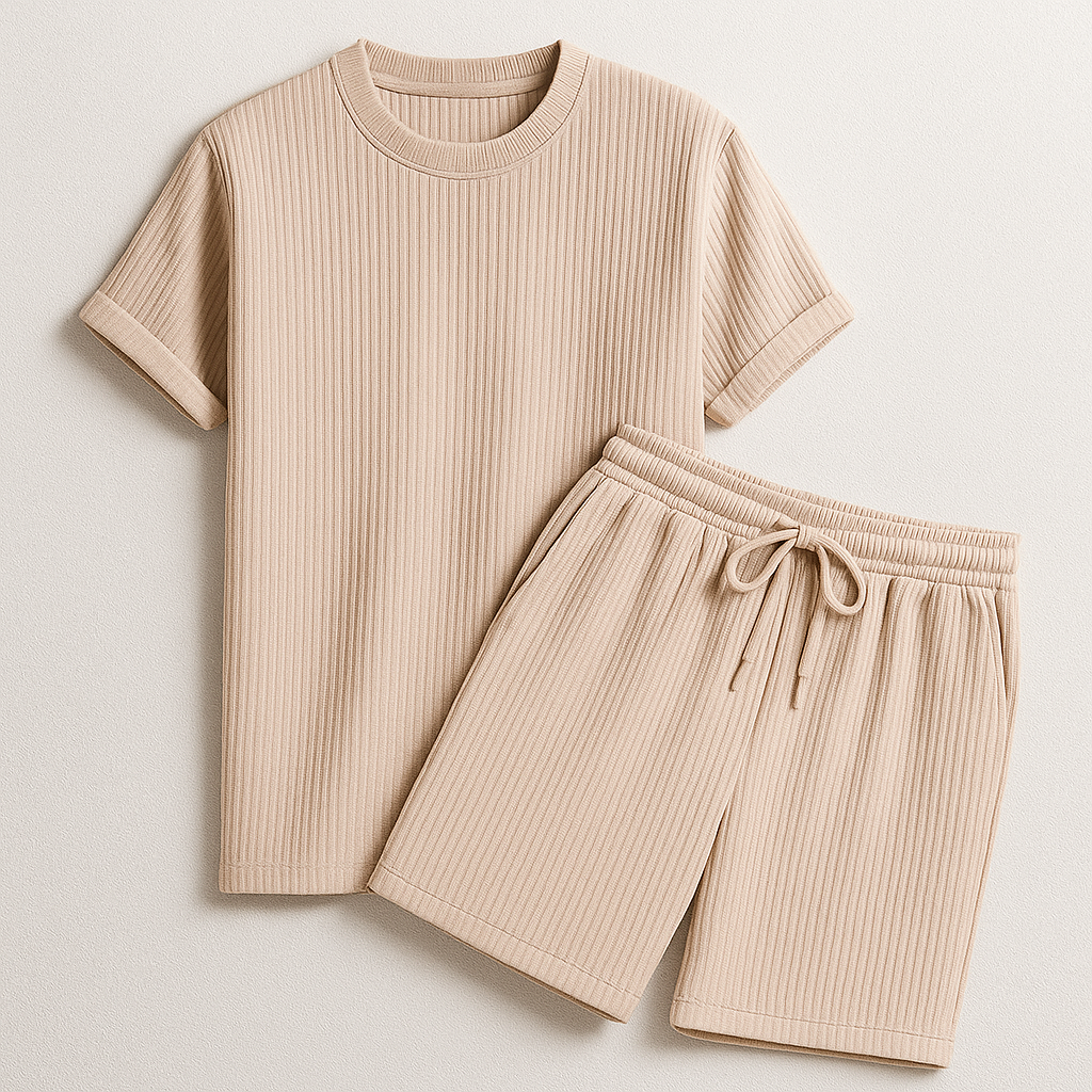 Optew Men’s Ribbed Knit Lounge Set