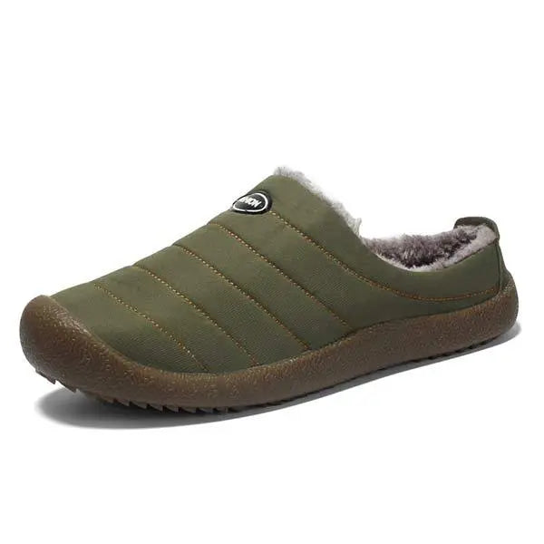 Optew Men’s Winter Fleece-Lined Slippers