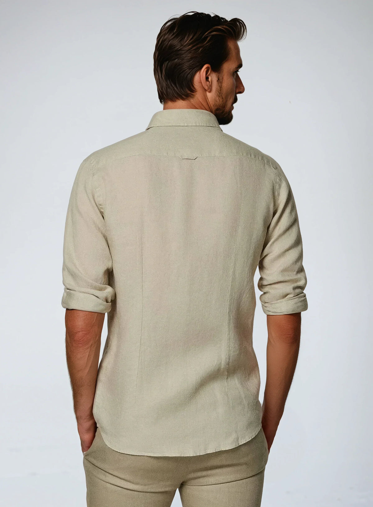 Optew Men’s Linen Button Shirt
