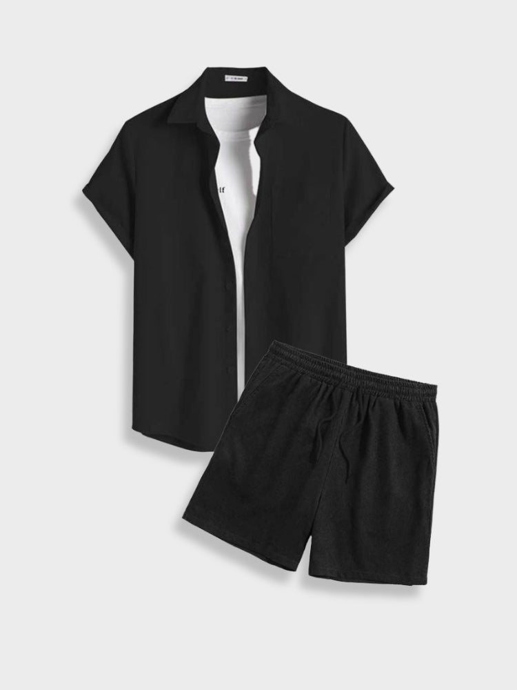 Optew Men’s Linen Summer Set