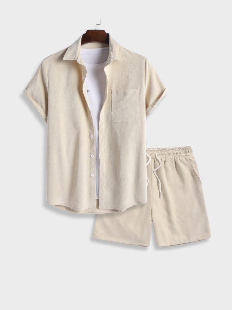 Optew Men’s Linen Summer Set