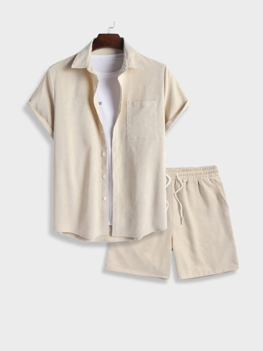 Optew Men’s Linen Summer Set