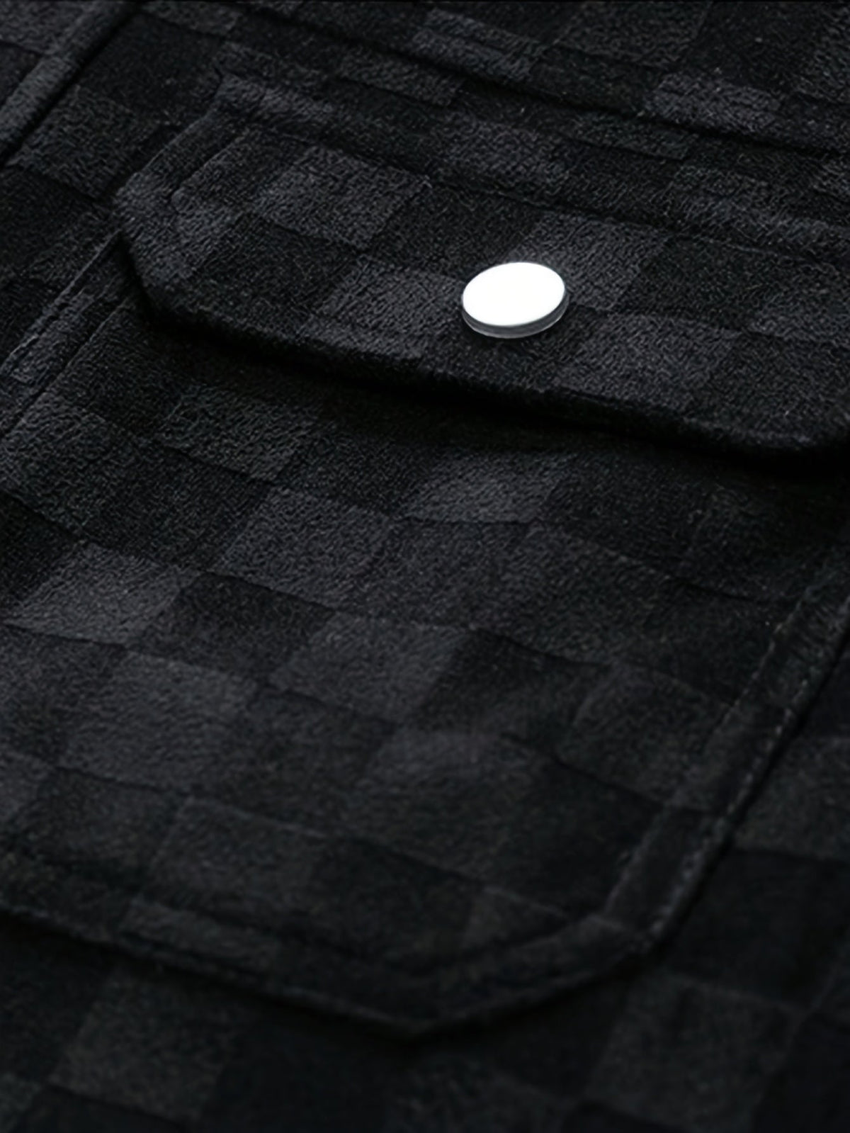Optew Men’s Checkered Suede Jacket