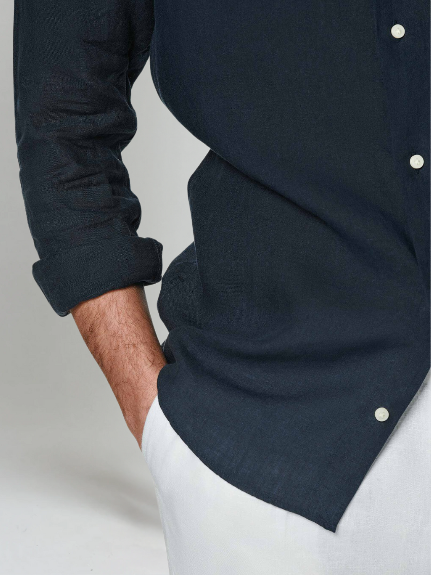 Optew Men’s Linen Button Shirt
