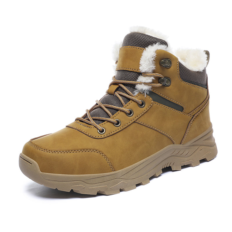 Optew Men’s Winter Leather Boots