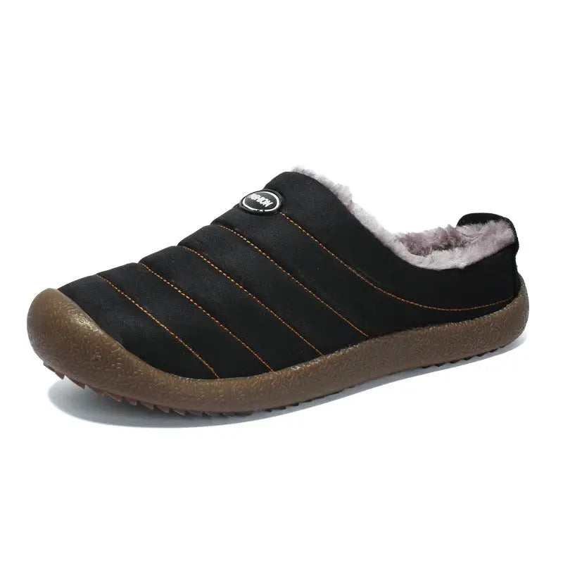 Optew Men’s Winter Fleece-Lined Slippers