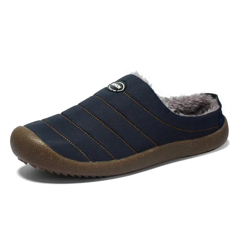 Optew Men’s Winter Fleece-Lined Slippers
