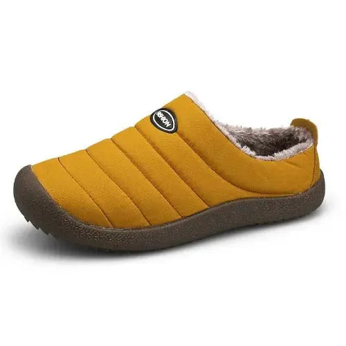 Optew Men’s Winter Fleece-Lined Slippers