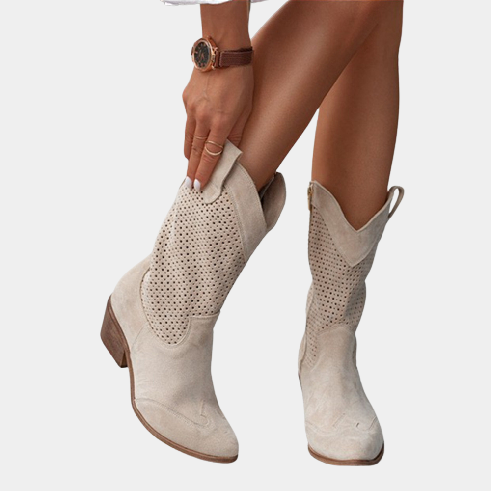 Optew Women's Comfort Orthopedic Cowboy Boots