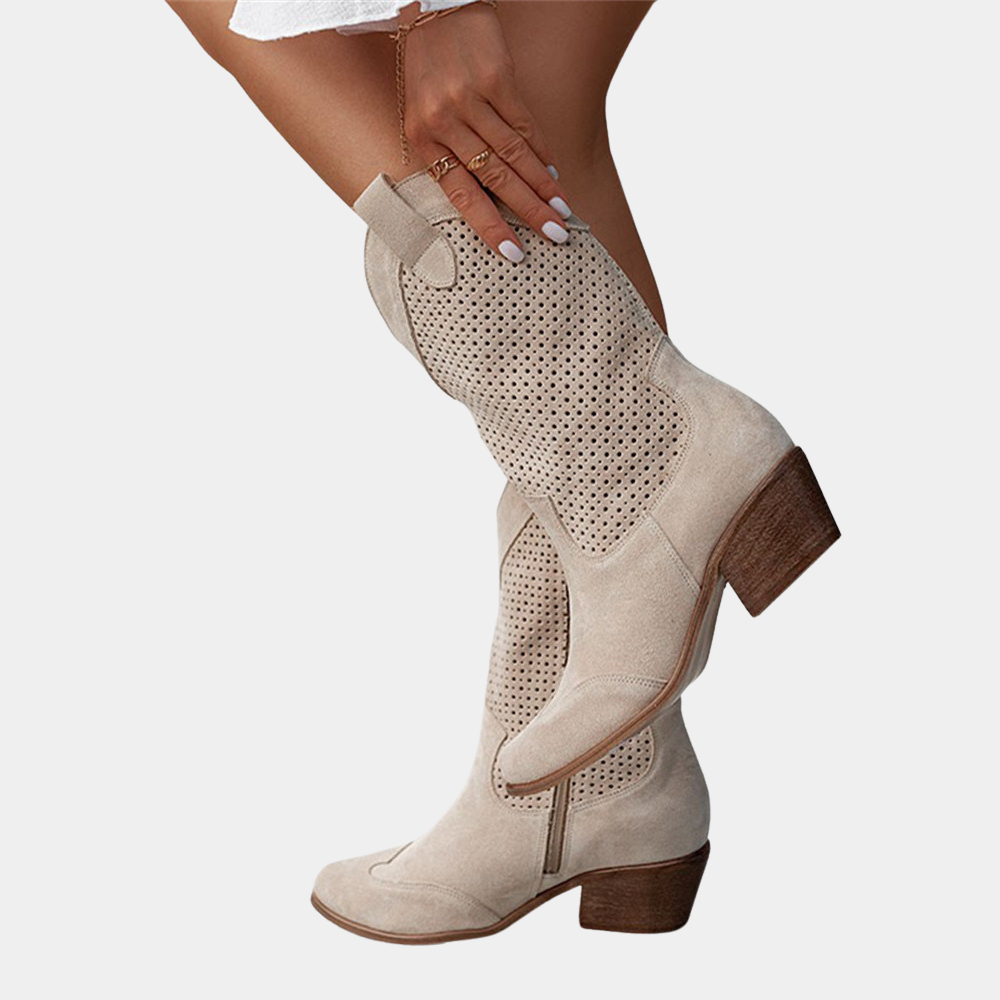 Optew Women's Comfort Orthopedic Cowboy Boots