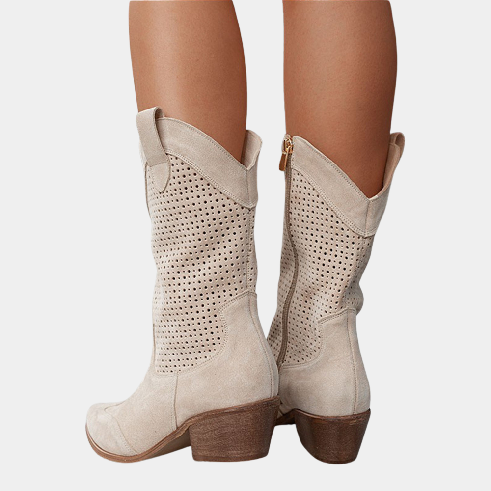 Optew Women's Comfort Orthopedic Cowboy Boots