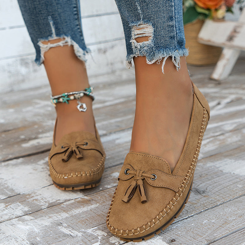 Optew Women's Comfort Orthopedic Tassel Loafers Shoes