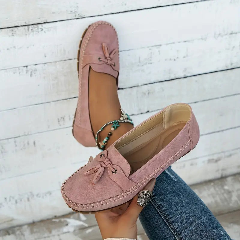 Optew Women's Comfort Orthopedic Tassel Loafers Shoes