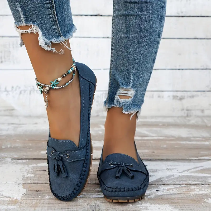 Optew Women's Comfort Orthopedic Tassel Loafers Shoes