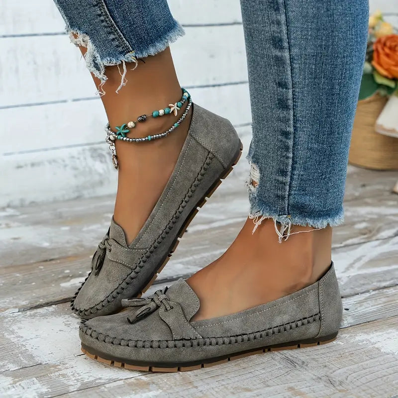 Optew Women's Comfort Orthopedic Tassel Loafers Shoes