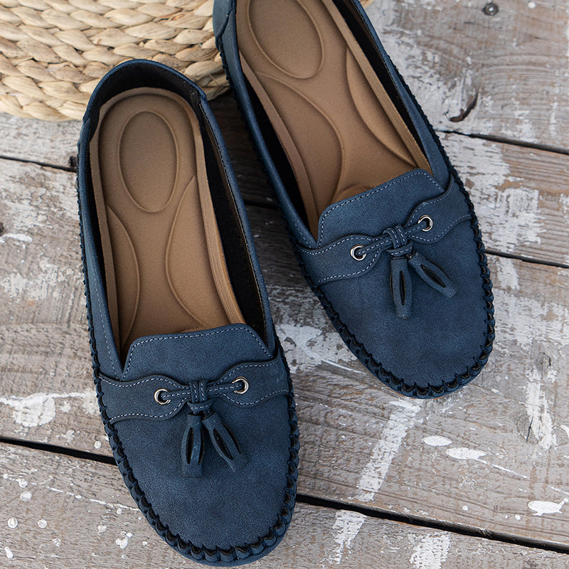 Optew Women's Comfort Orthopedic Tassel Loafers Shoes