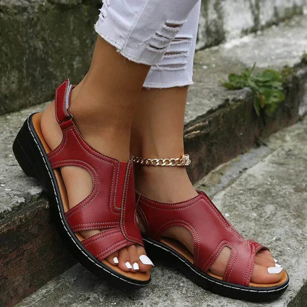 Optew Women's Comfort Orthopedic Cutout Wedge Sandals