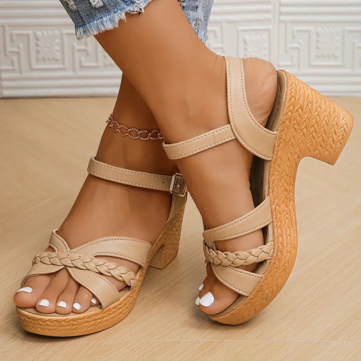 Optew Women's Comfort Orthopedic Platform Sandals