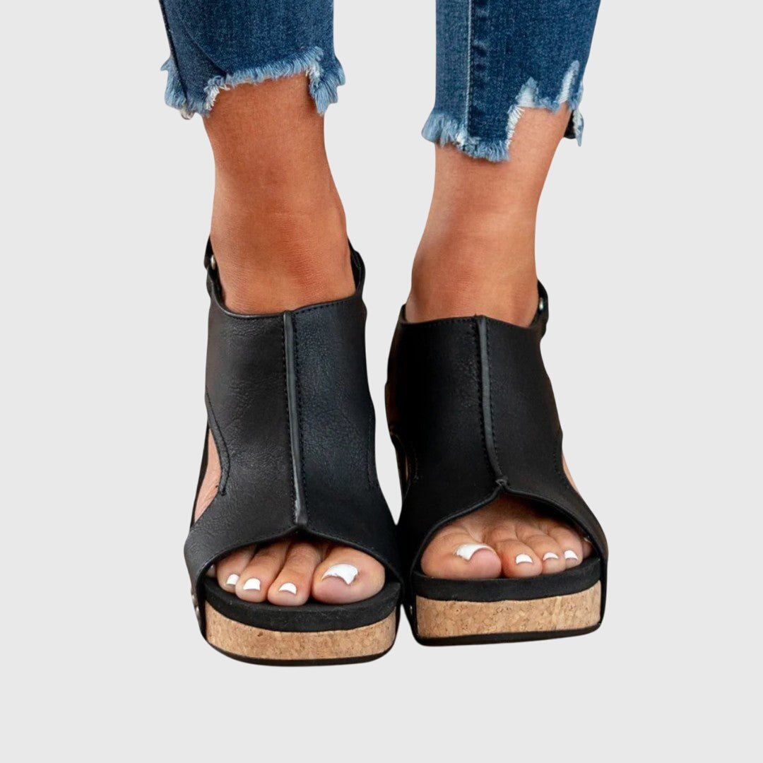Optew Women's Comfort Orthopedic Peep-Toe Sandals