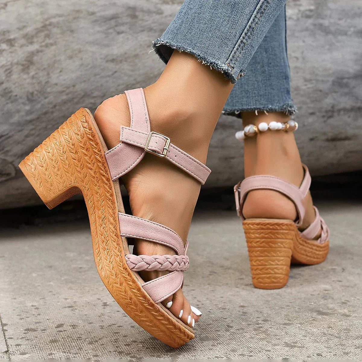 Optew Women's Comfort Orthopedic Platform Sandals