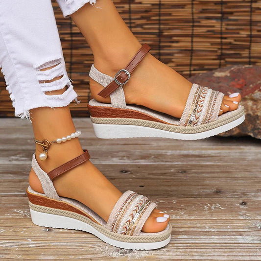 Optew Women's Everyday Comfort Orthopedic Wedge Sandals