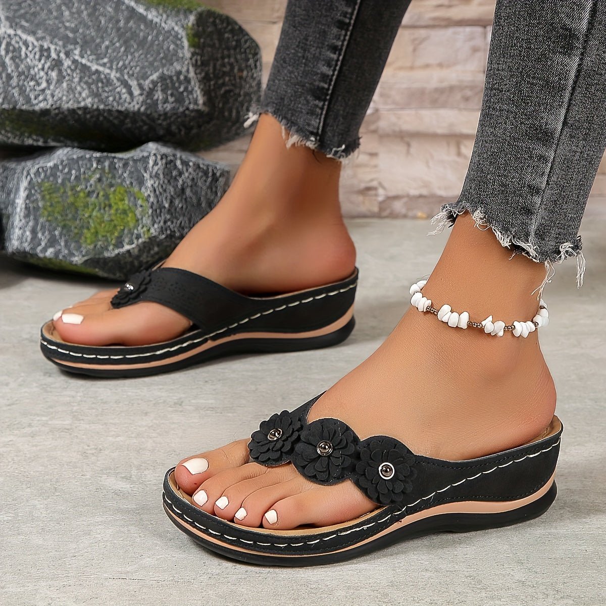 Optew Women's Supportive Comfort Orthopedic Wedge Sandals
