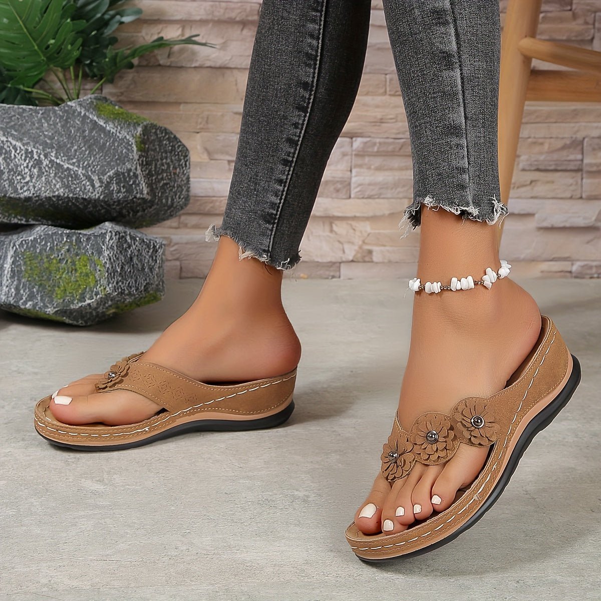 Optew Women's Supportive Comfort Orthopedic Wedge Sandals