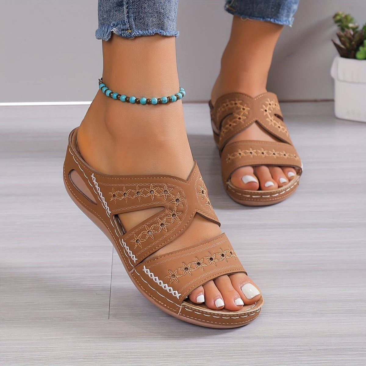 Optew Women's Easy-Wear Comfort Orthopedic Sandals