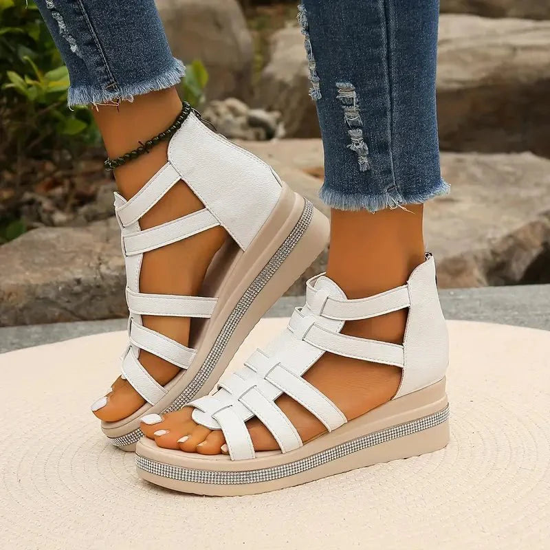 Optew Women's Easy-Wear Comfort Orthopedic Open-Toe Sandals