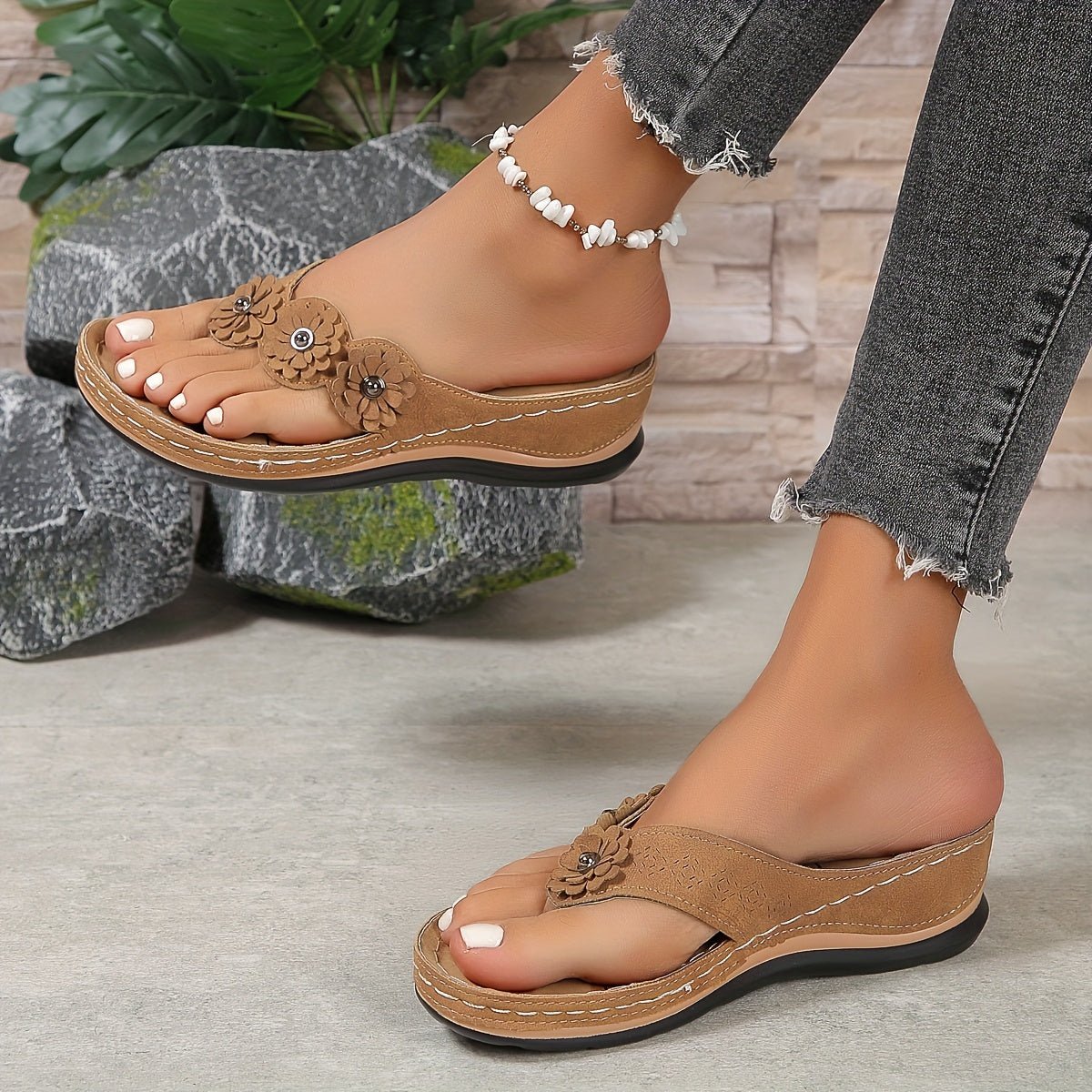 Optew Women's Supportive Comfort Orthopedic Wedge Sandals