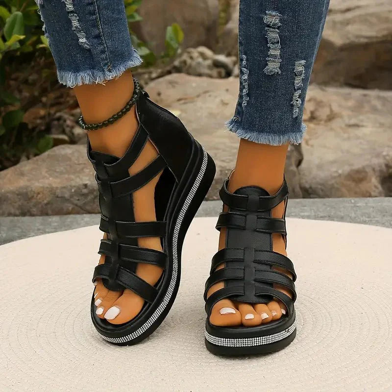 Optew Women's Easy-Wear Comfort Orthopedic Open-Toe Sandals