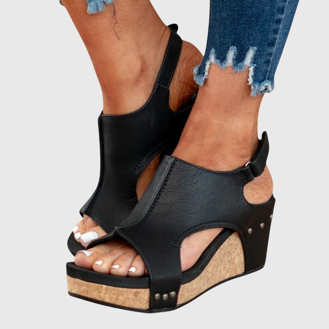 Optew Women's Comfort Orthopedic Peep-Toe Sandals