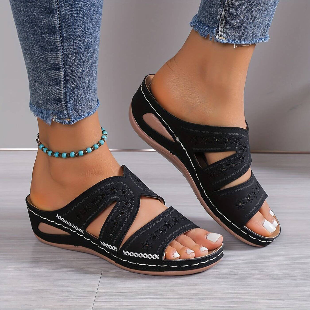 Optew Women's Easy-Wear Comfort Orthopedic Sandals