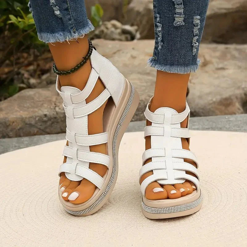 Optew Women's Easy-Wear Comfort Orthopedic Open-Toe Sandals