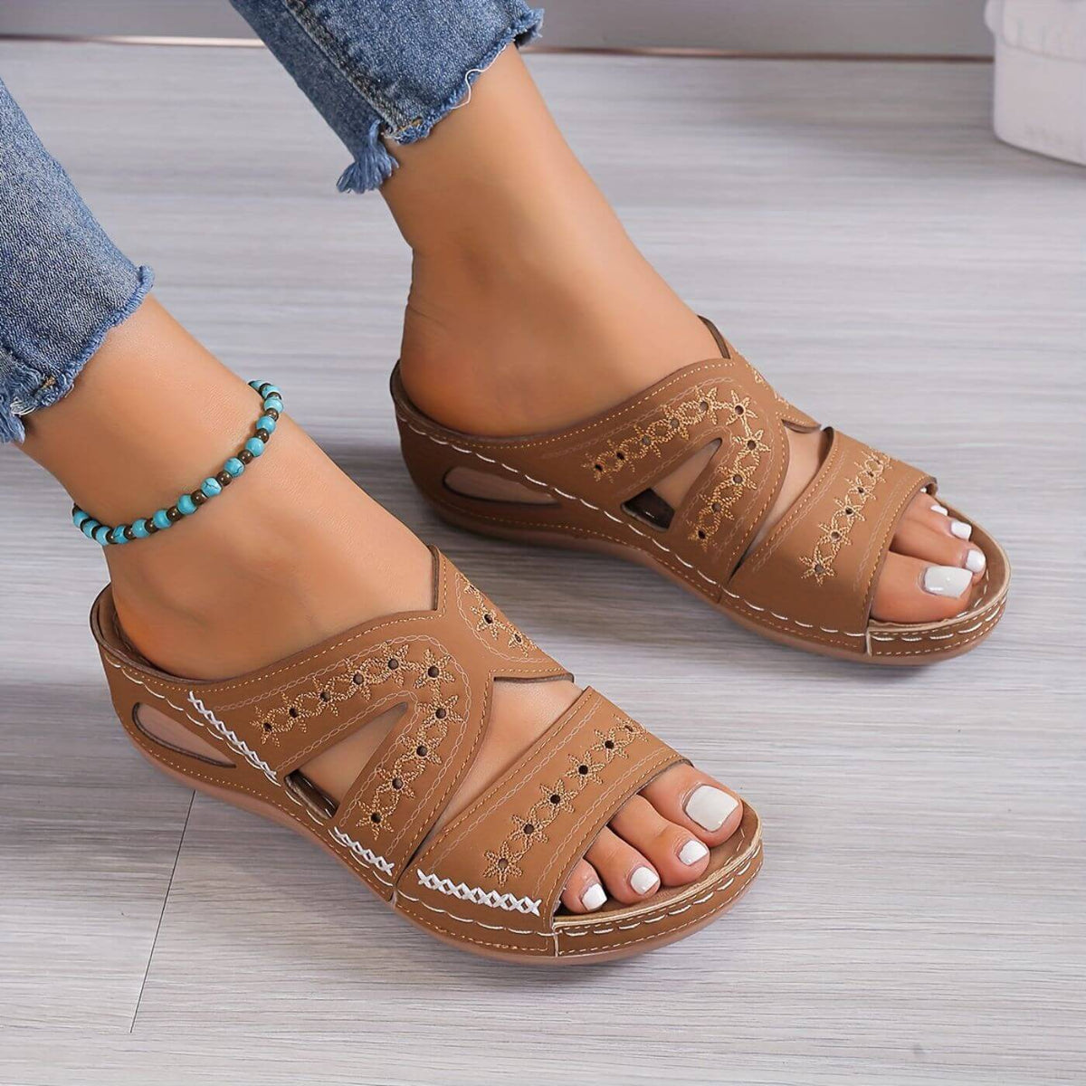Optew Women's Easy-Wear Comfort Orthopedic Sandals