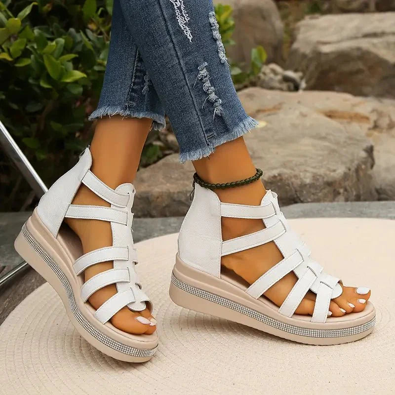 Optew Women's Easy-Wear Comfort Orthopedic Open-Toe Sandals