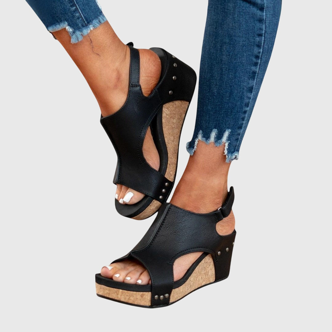 Optew Women's Comfort Orthopedic Peep-Toe Sandals